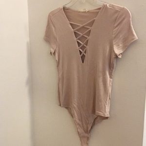 NwT Wasabi+Mint Tan Bodysuit